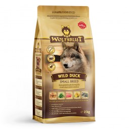 Wb761187wolfsbluttrockenfutterwildducksmallbreedfront2kg 0