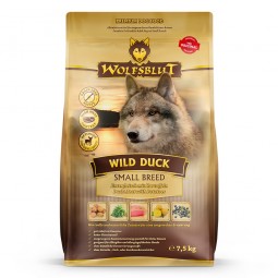 Wb761491wolfsbluttrockenfutterwildducksmallbreedfront75kg