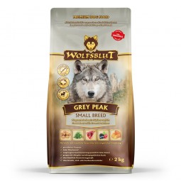 WOLFSBLUT GREY PEAK SMAL BREED PREMIUM HONDENVOER KOOP NU! www.dogs-catspetfood.nl